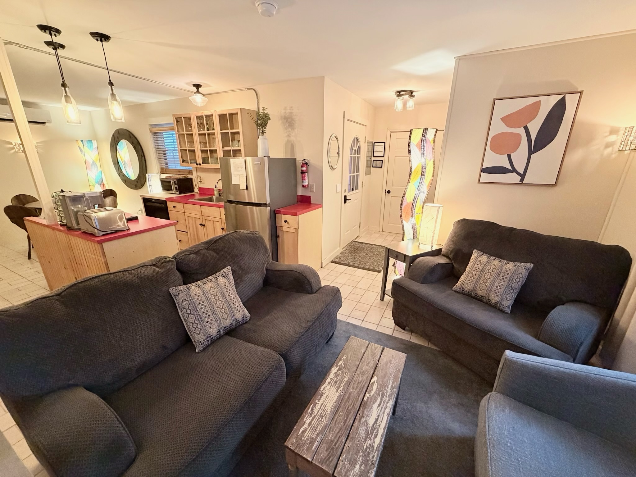 Step inside to a cozy and restful living area designed for unwinding after a day of exploring.