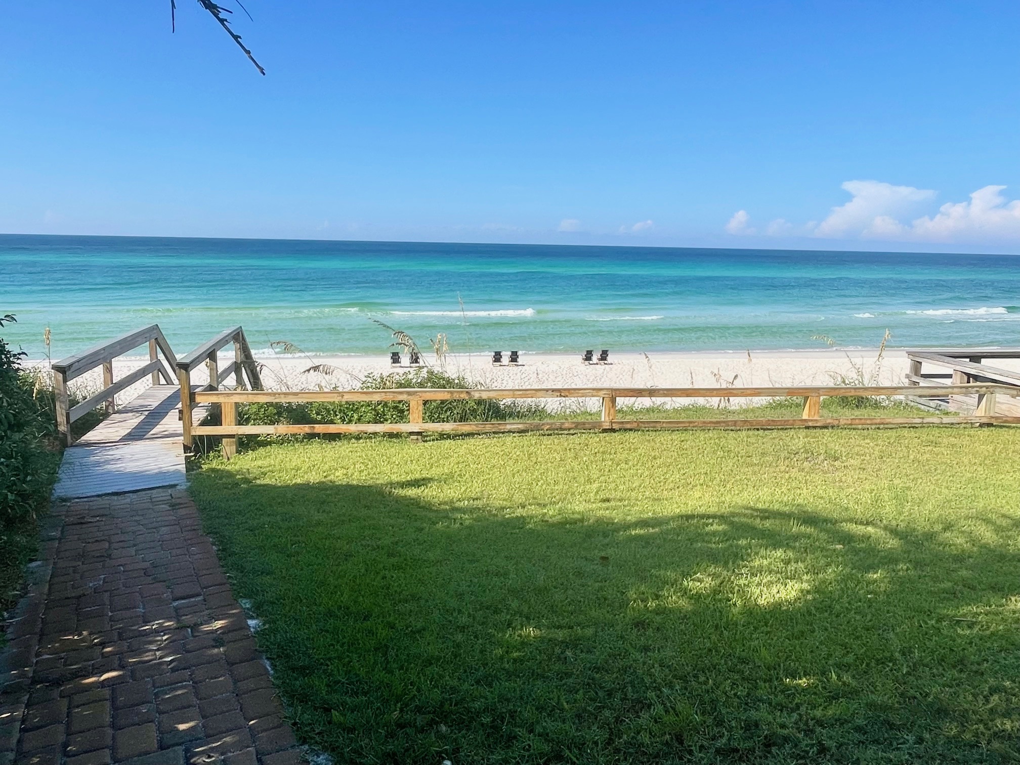 private beach access
