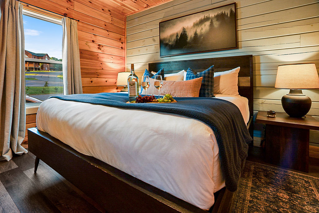 King bedroom located on the main level.