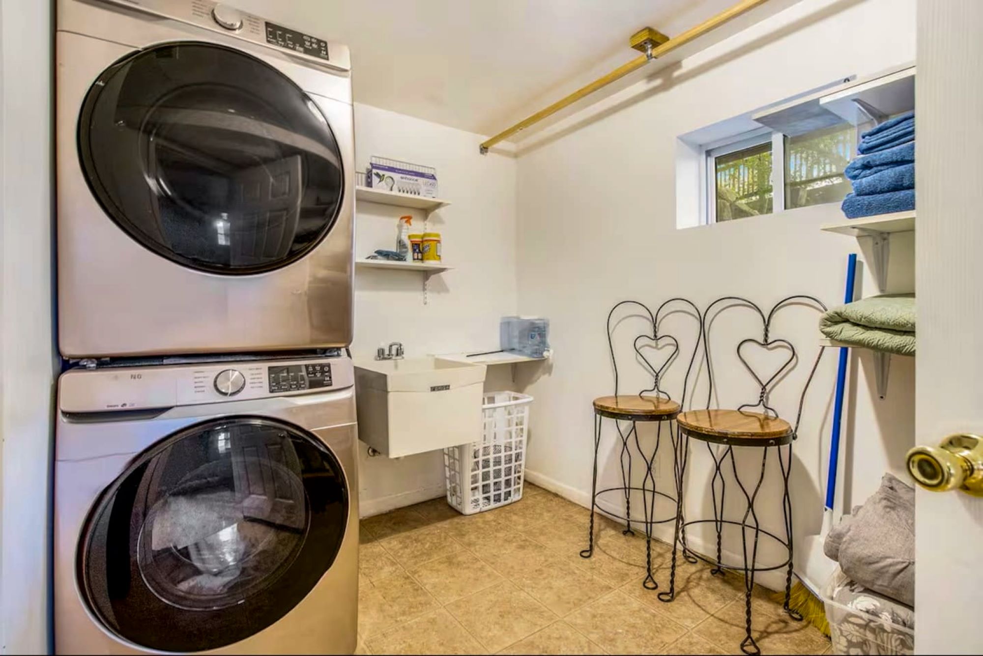Laundry area free for guest use.