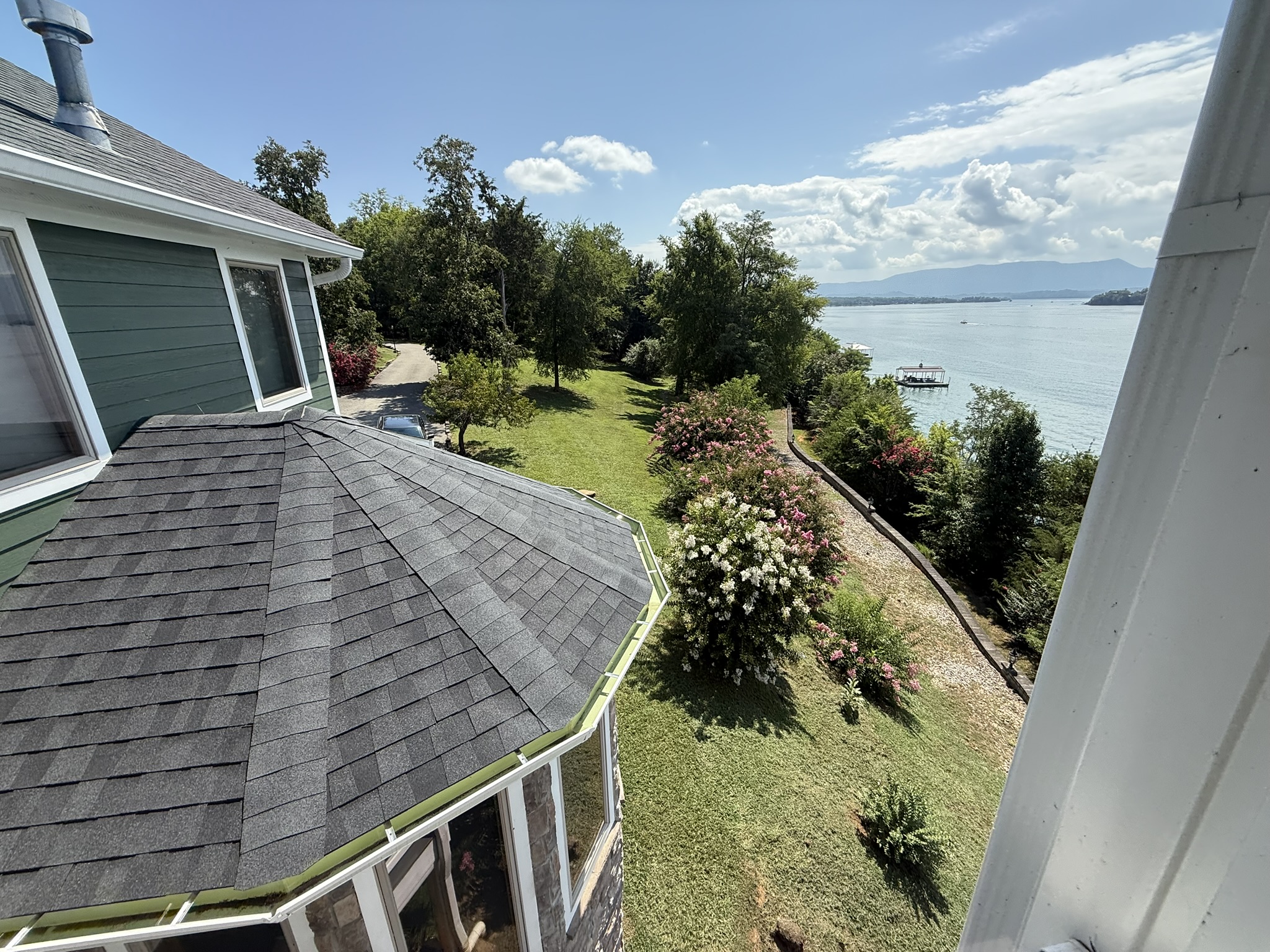 View of English Mountain from the Covered Deck on Bedroom 3