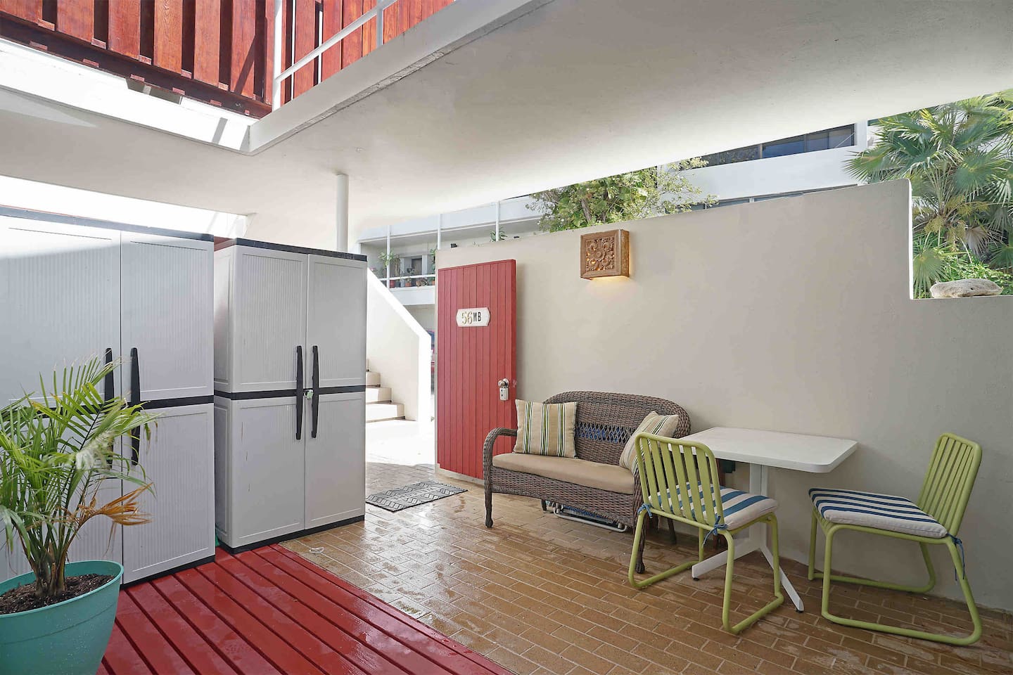 Enjoy sitting on the porch to enjoy the beautiful USVI weather