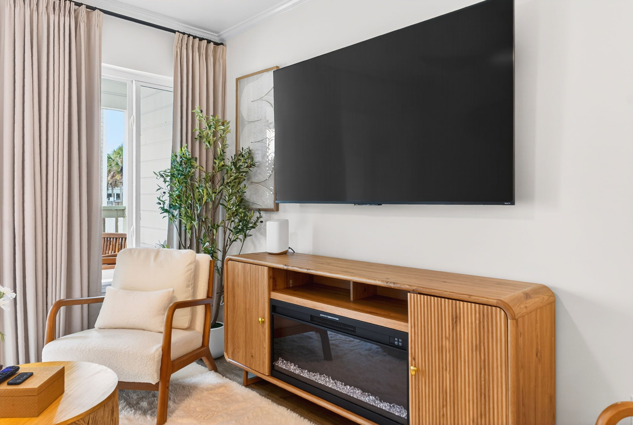 Living Room | Beach Break | IOP Escapes Vacation Rentals | 1400 Ocean Blvd 106B, Isle of Palms SC