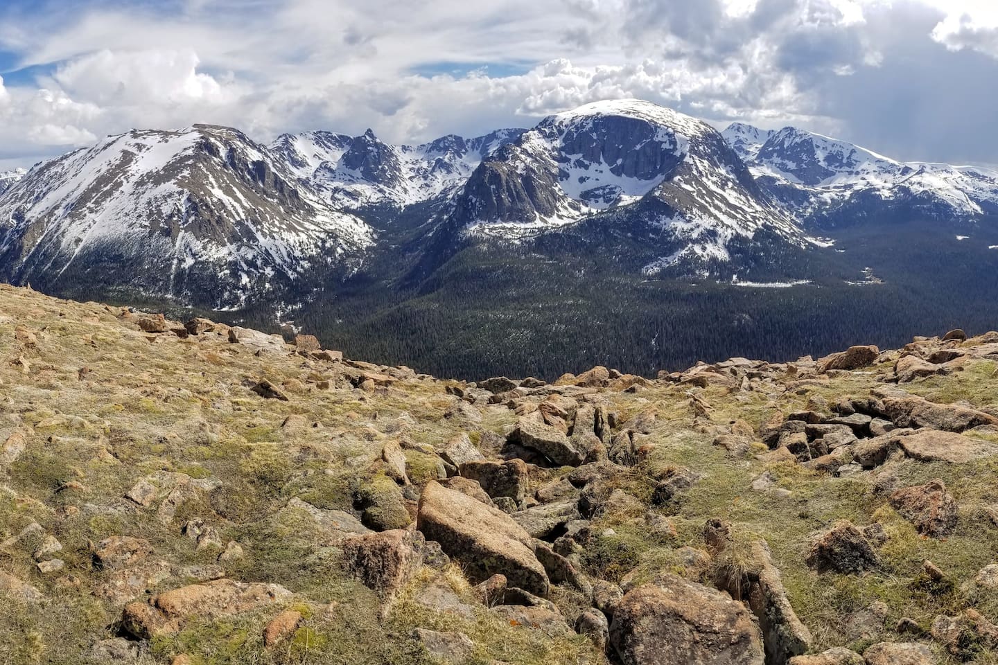 The drive through Rocky Mountain National Park come with amazing views!