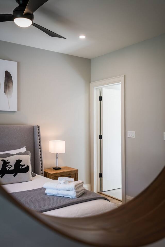 A serene king retreat with ensuite designed for slow mornings and restful nights.