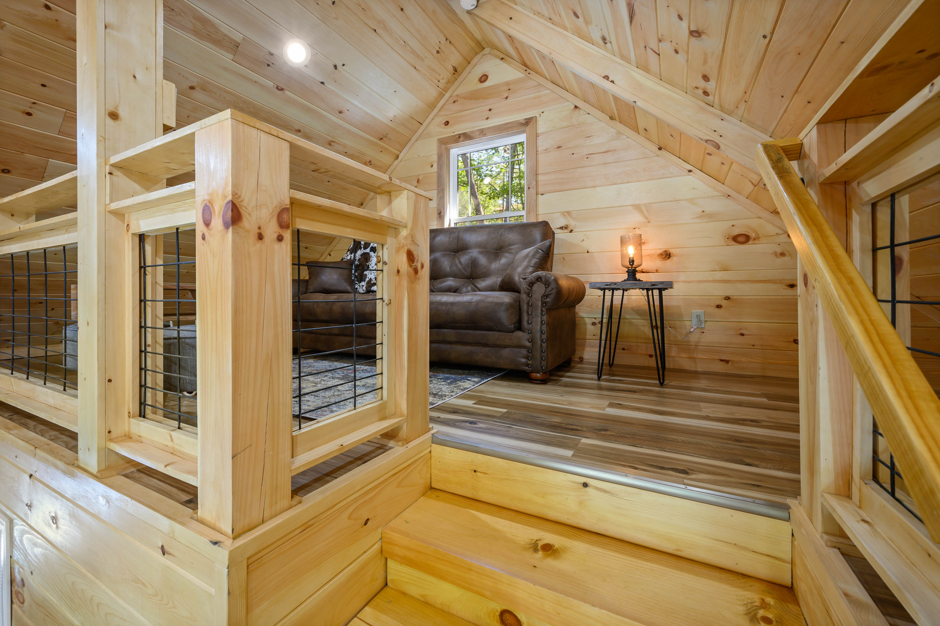 Stairs into loft