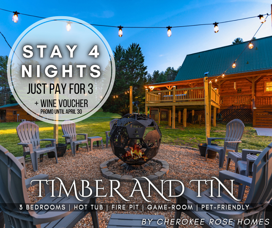 Stay 4 nights and pay for only 3. Valid for stays through April 2026. Send us a message to learn more.