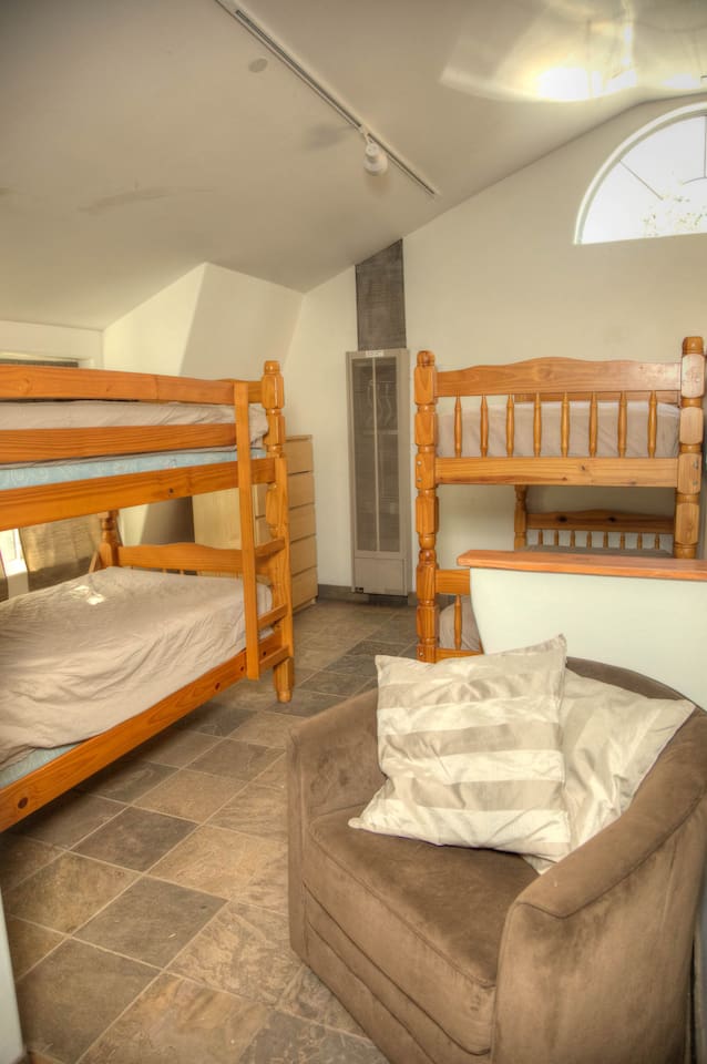 1 of four cubbies of bunks