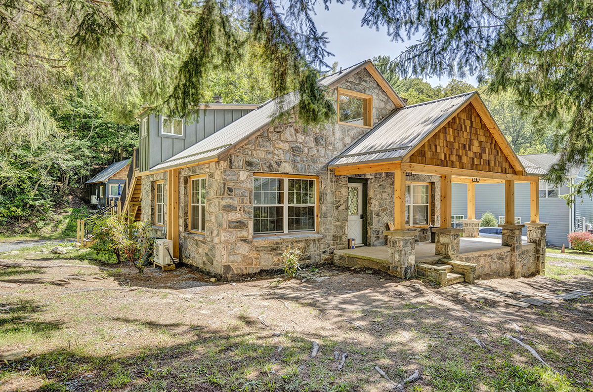 View of front of the whole property with Hillside Haven peeking out behind.