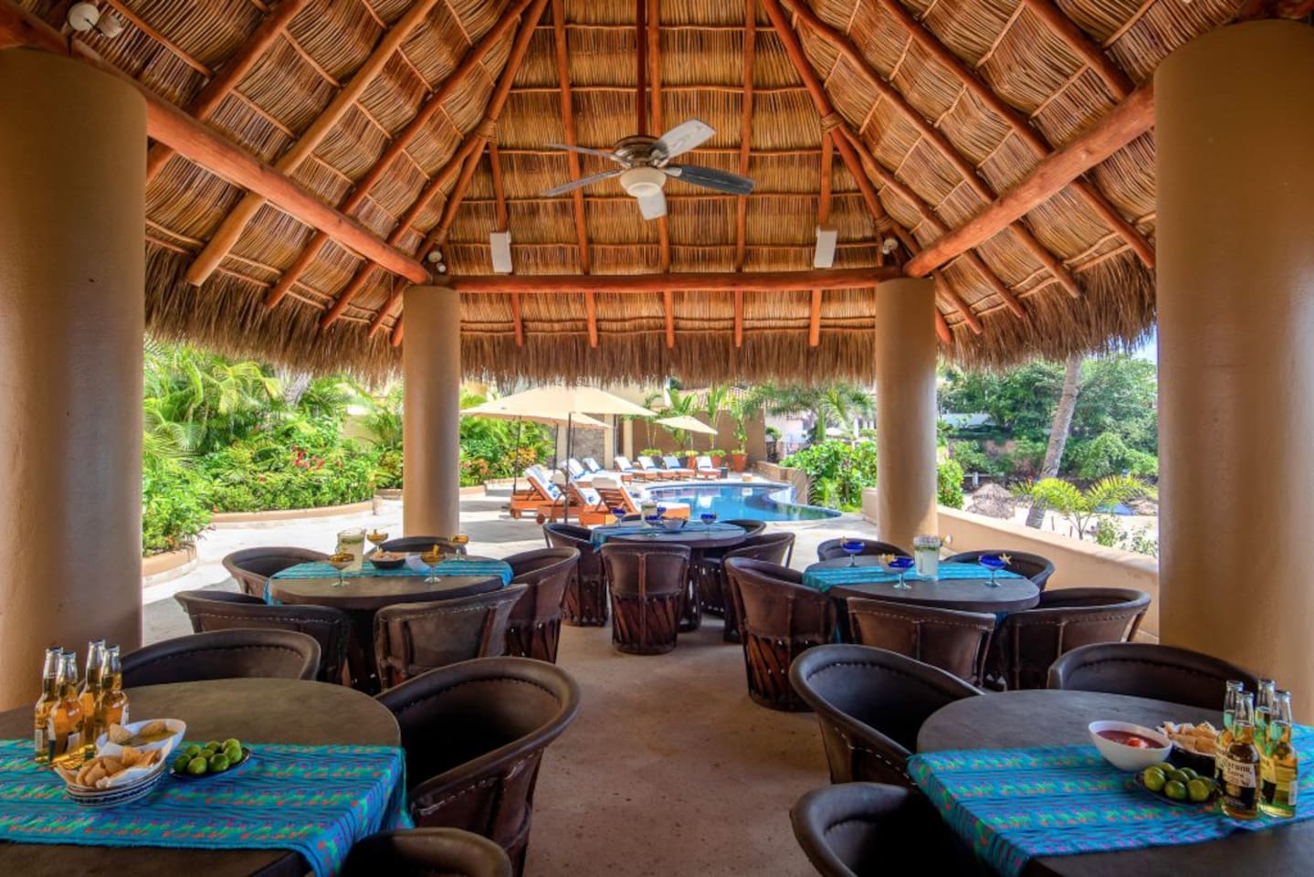 Palapa Dining Area