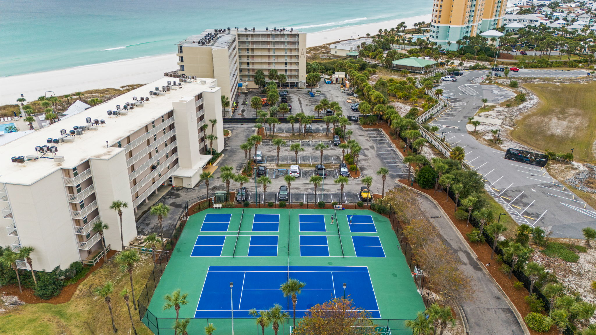 Aerial of Tennis Courts