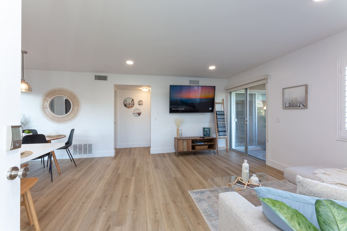 Open concept space with lots of outdoor patio space