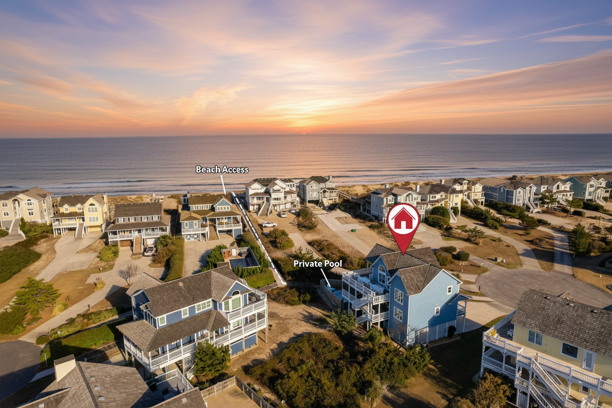 Ocean Views And Heated Pool - Stunning Coastal Retreat - Nags Head, NC