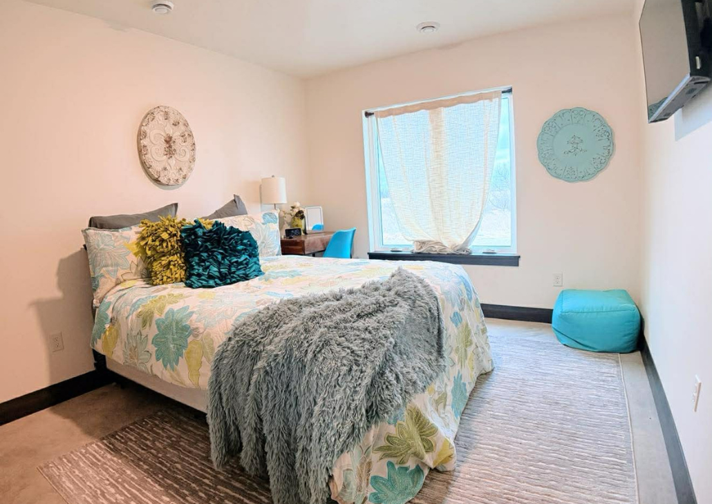 Bedroom 2-the color room.