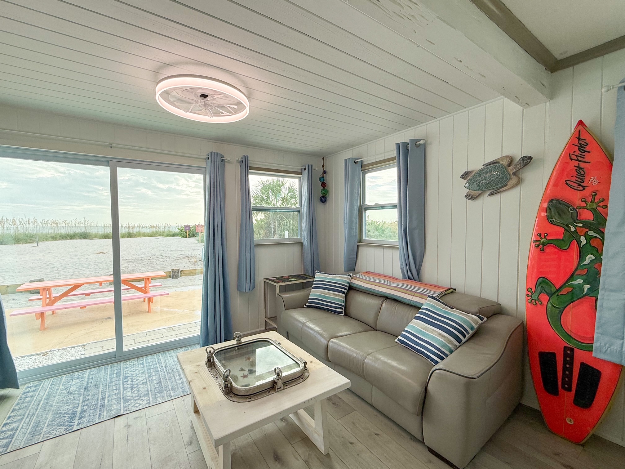Living Room w/Beach Views!