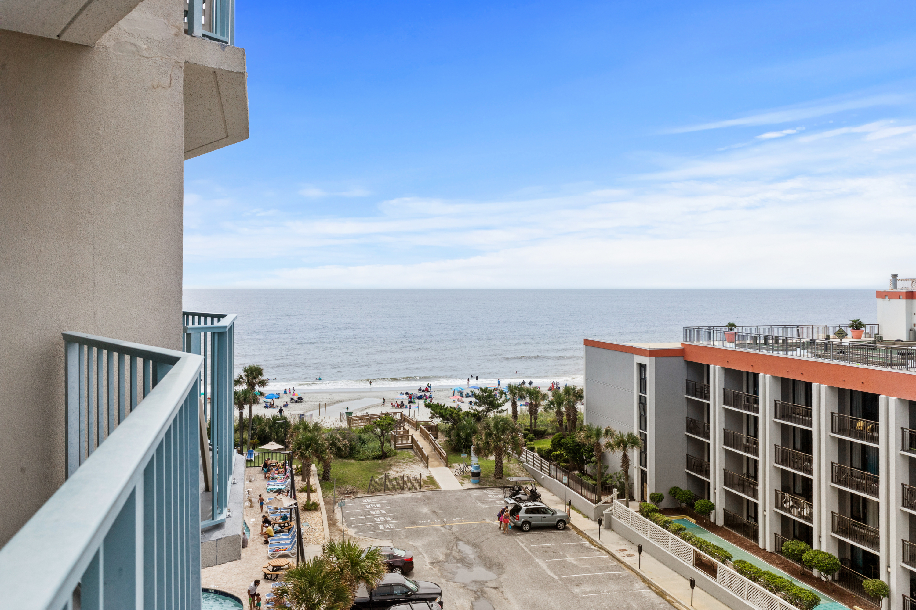 Master suite view from private balcony access