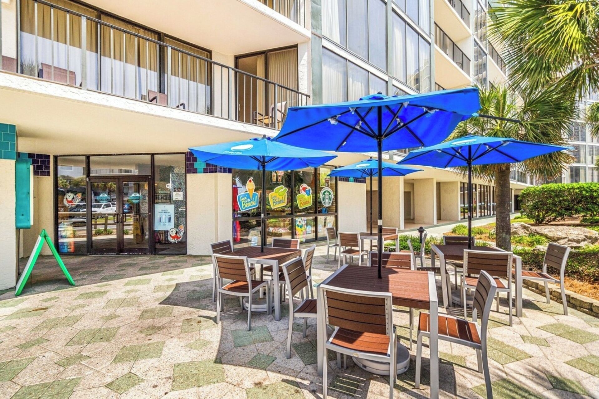 Edgie's Market with ice cream and Starbucks