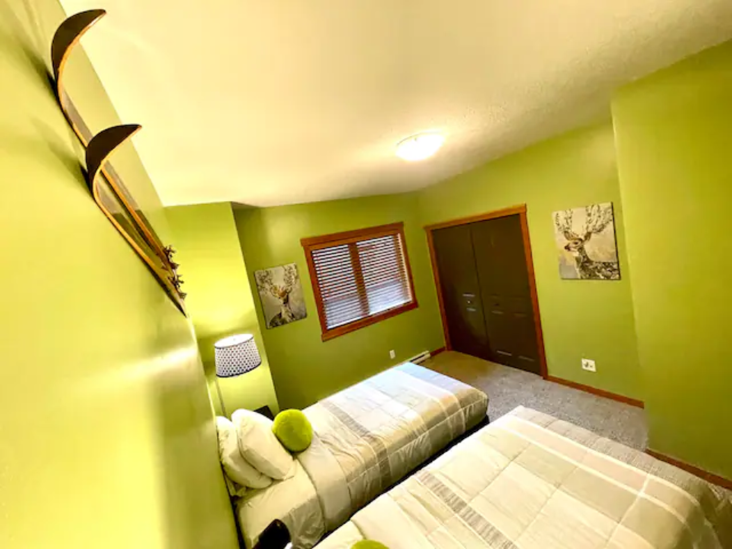 Second Bedroom, two TwinXL beds, you can slide them together to form a King bed.