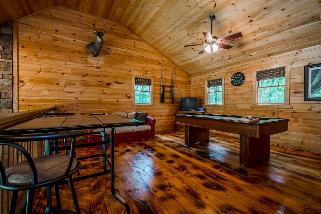 Pool Table in the loft