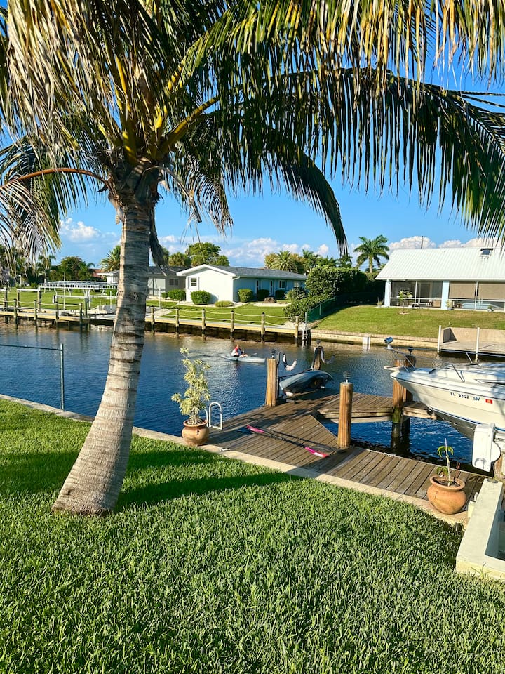 Kayaking on the canal