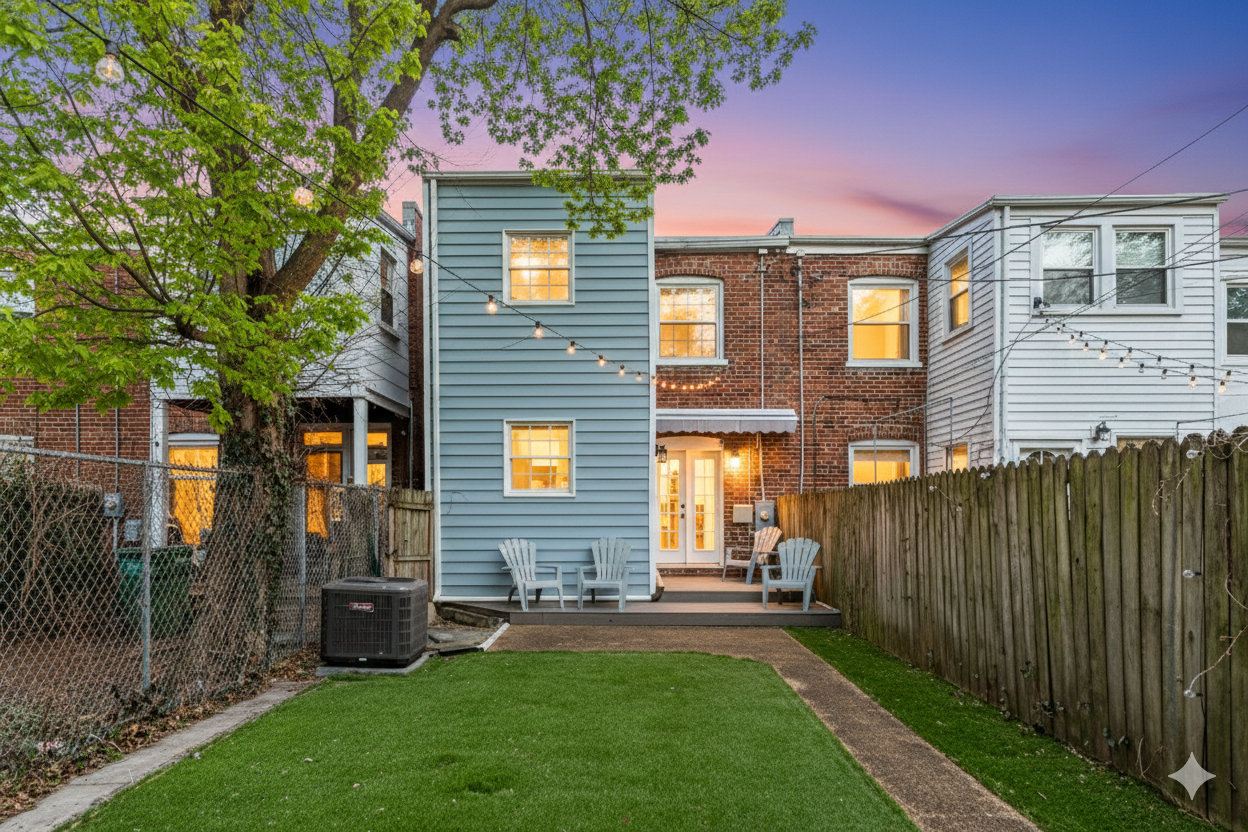 Charming Outdoor Retreat: Enjoy evenings under twinkling lights in a spacious private yard!