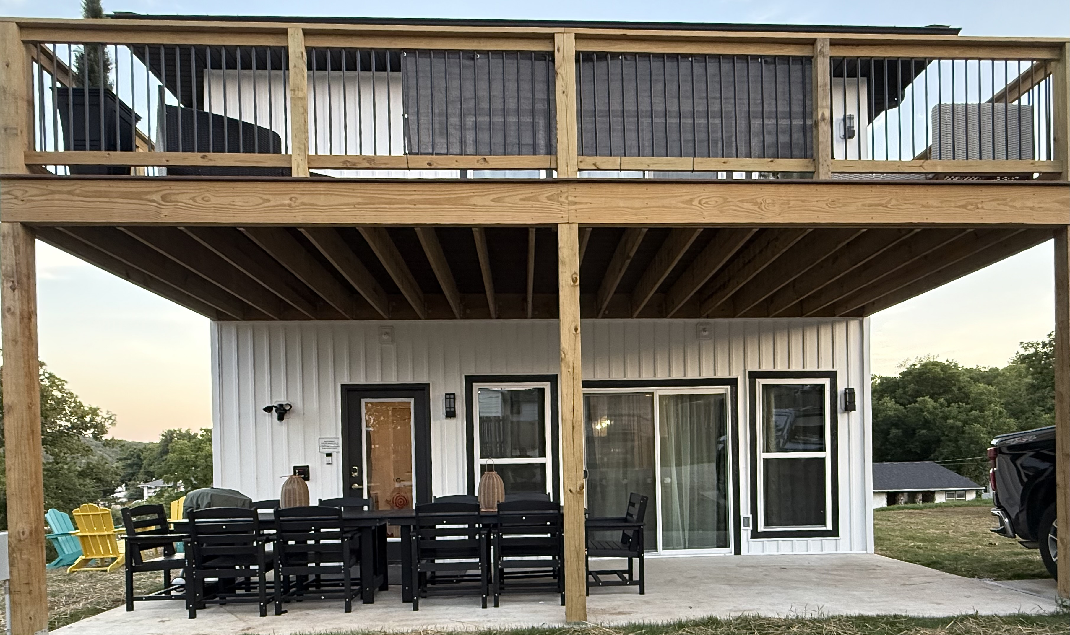 Large upper and lower outdoor spaces. Upper directly off of Master Bedroom