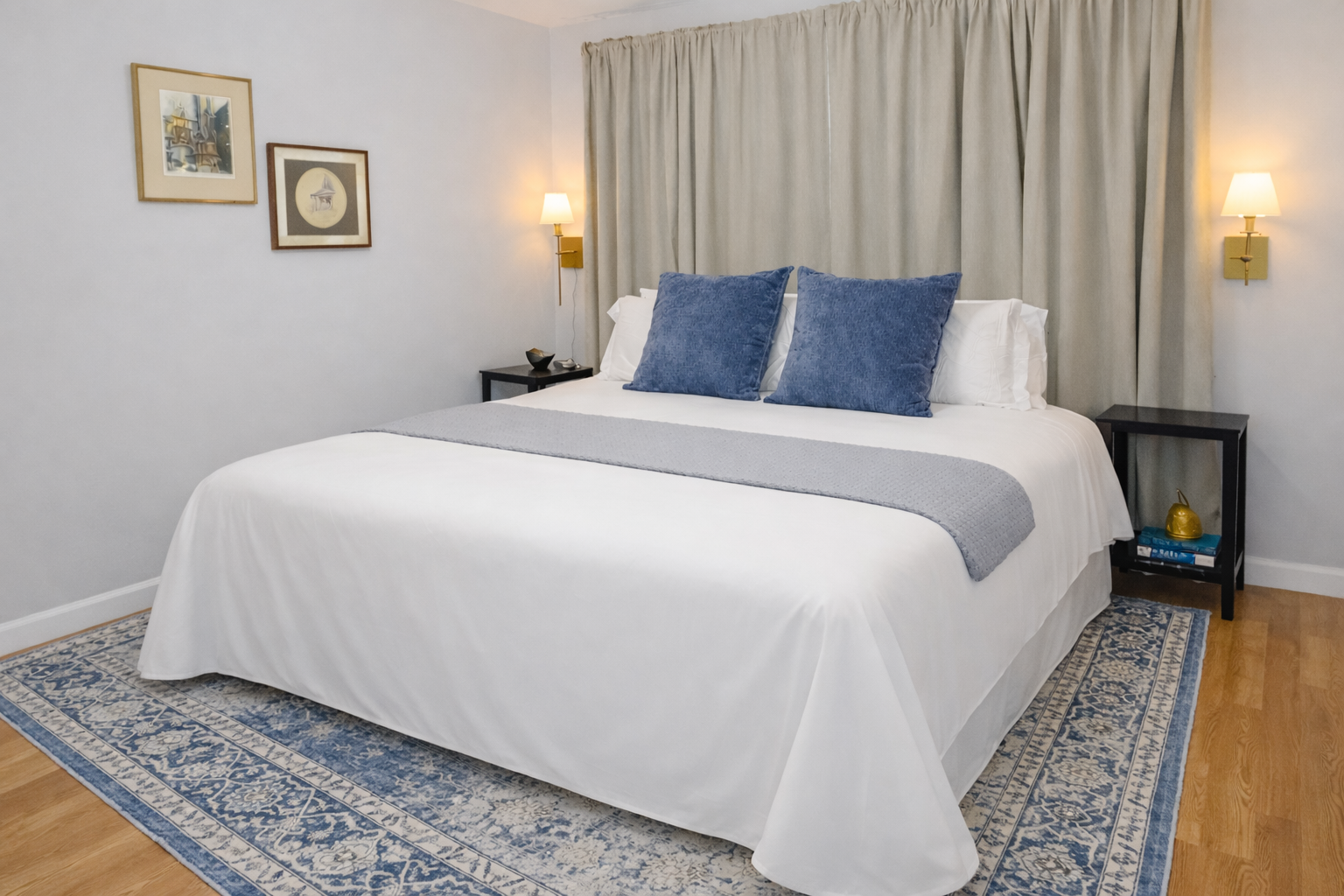 Calming, neutral tones for restful sleep