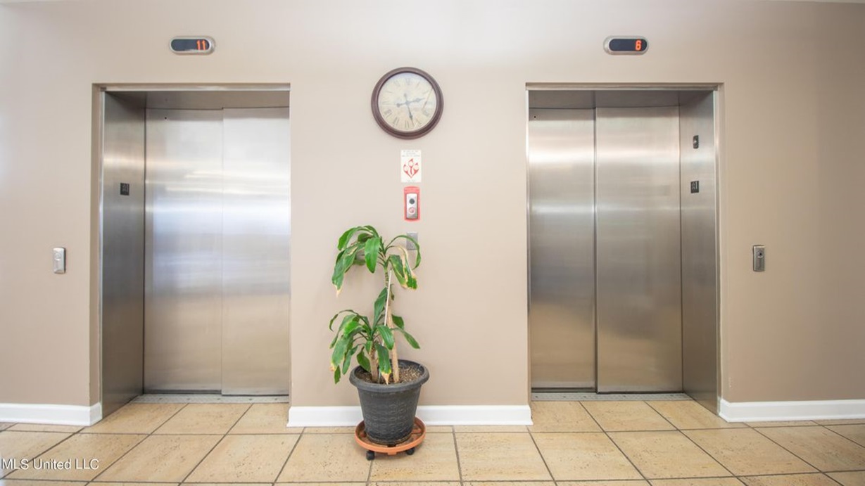 Lobby elevators.