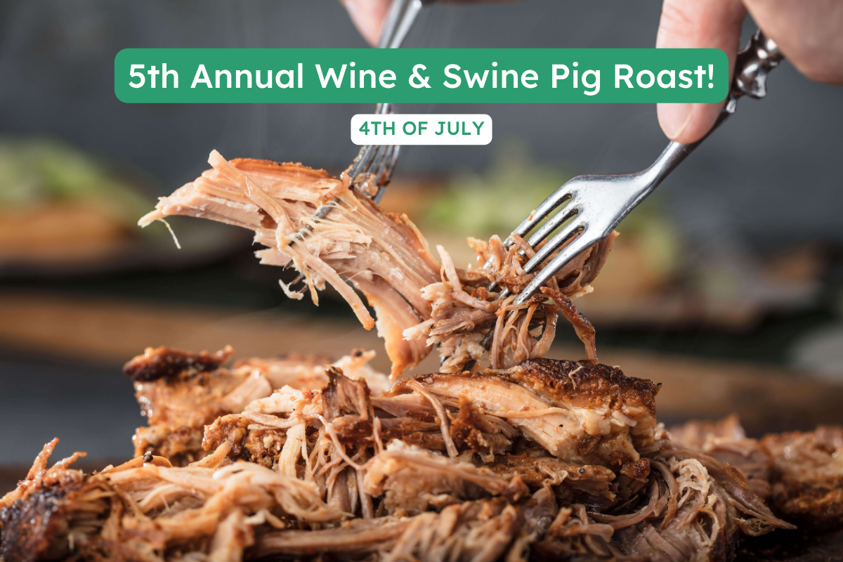 Celebrate Fourth of July with our Swine and Dine event at 12 Fires Winery in Texas Hill Country.