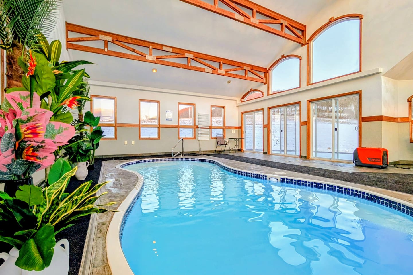 Year around heated indoor pool