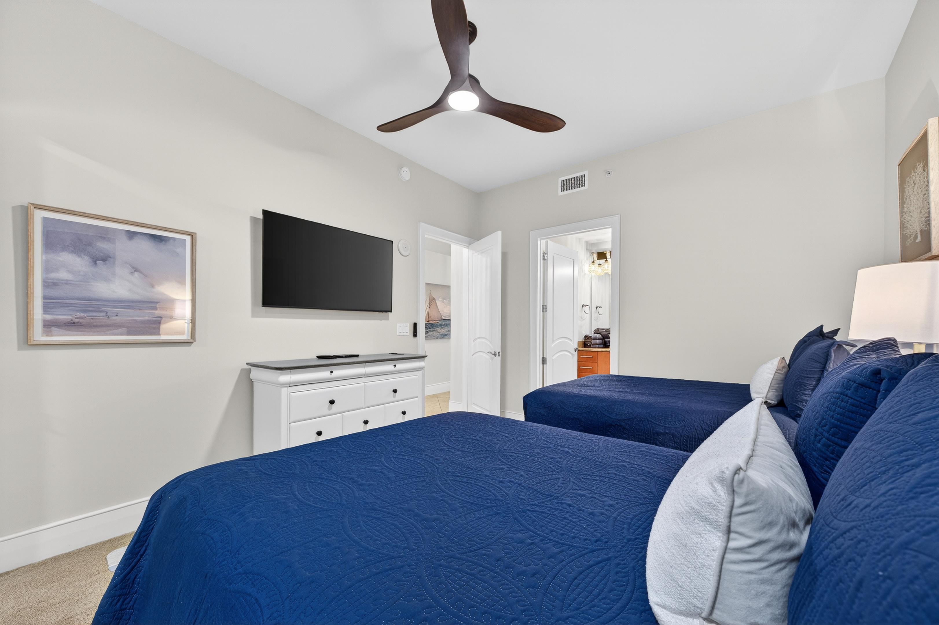 Third bedroom, two full size beds
