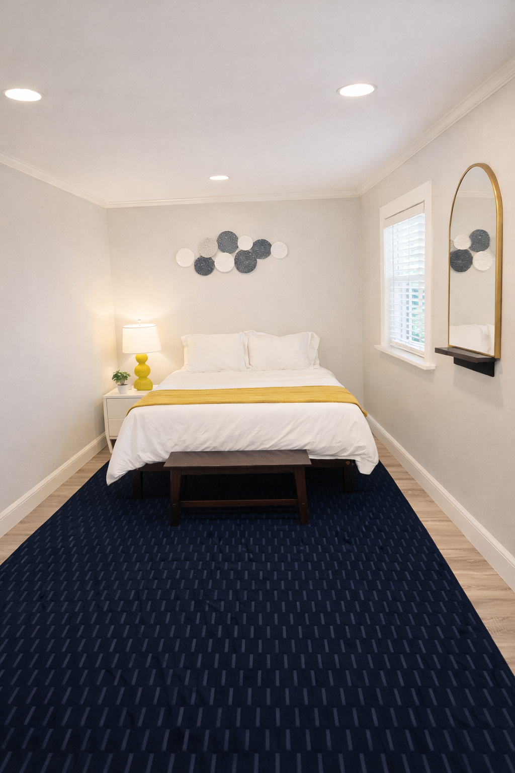 Enjoy added privacy in the detached guest bedroom, located just 10 feet from the main house. This comfortable retreat features a queen bed, Smart TV, and air conditioning, making it the perfect space to relax and unwind while staying close to the rest of y