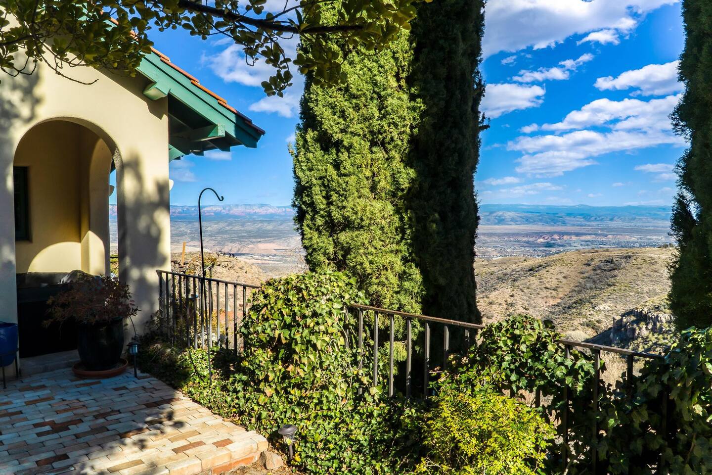 Multiple patios and outside spaces