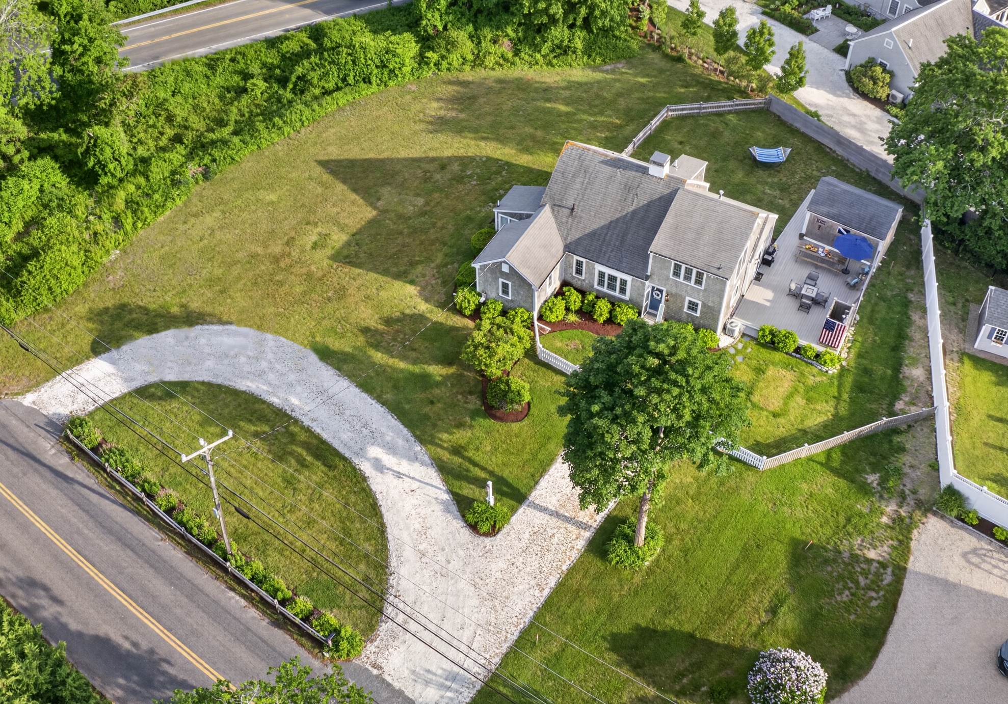 Expansive property with a large yard offering privacy and room to enjoy the outdoors.