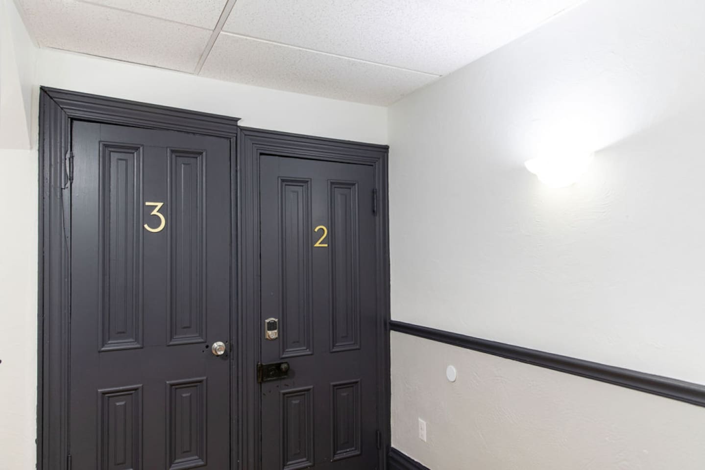 Welcoming front door that provides easy access to the home, ensuring a seamless check-in experience.