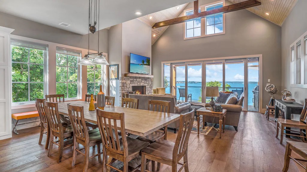 Open concept living/dining/kitchen.