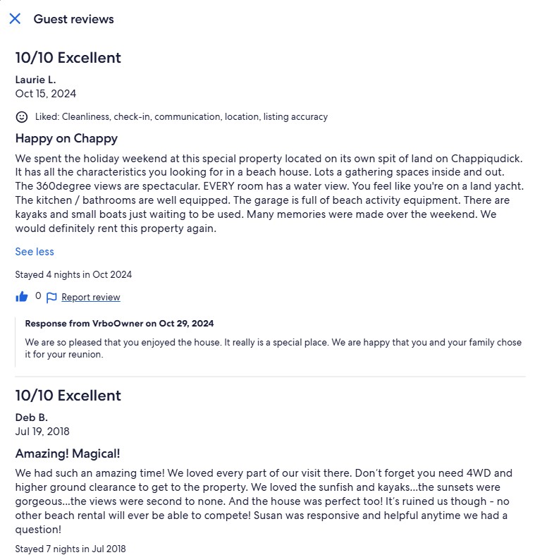 Older Review from another OTA