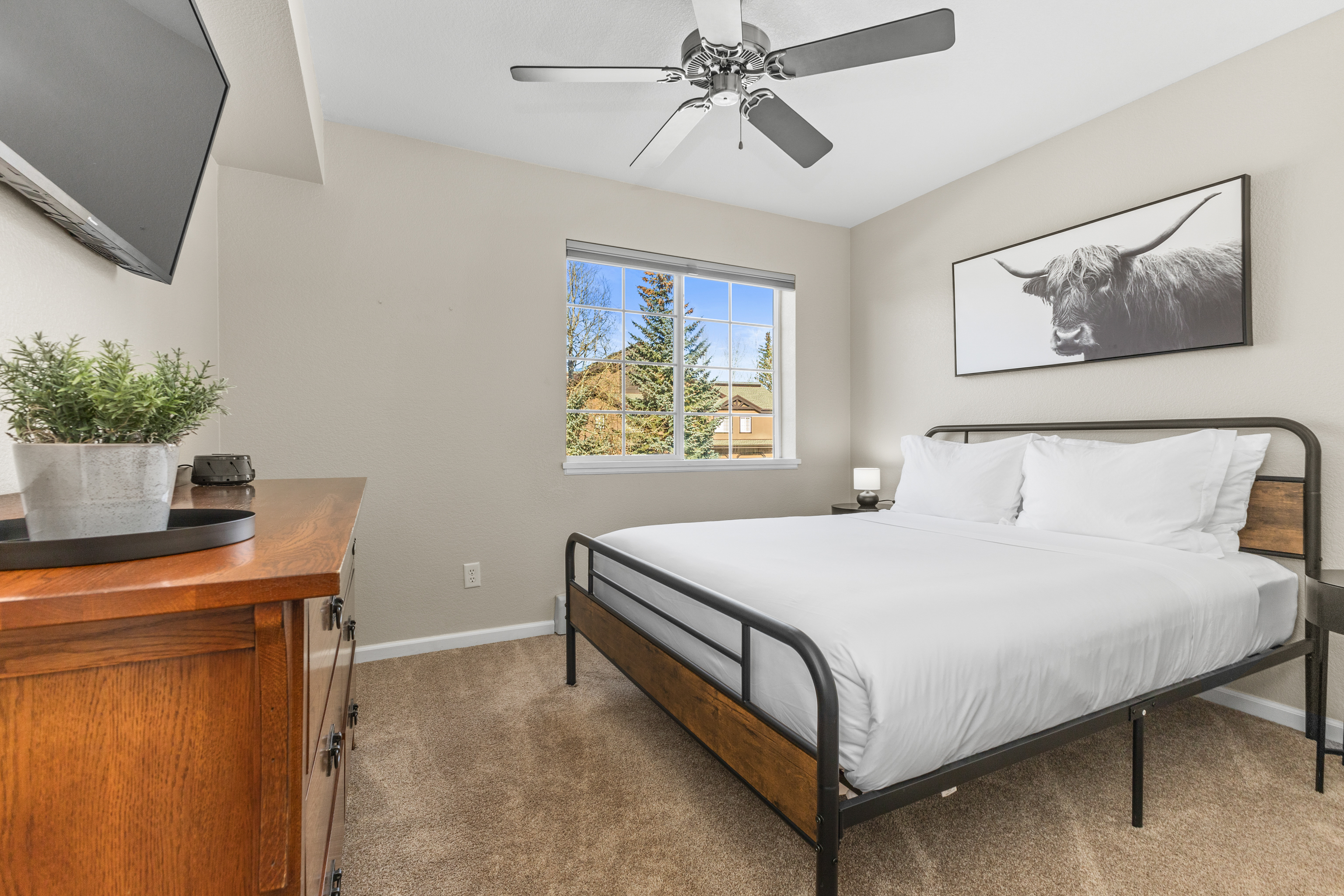 Bedroom 2 with a view | Smart TV