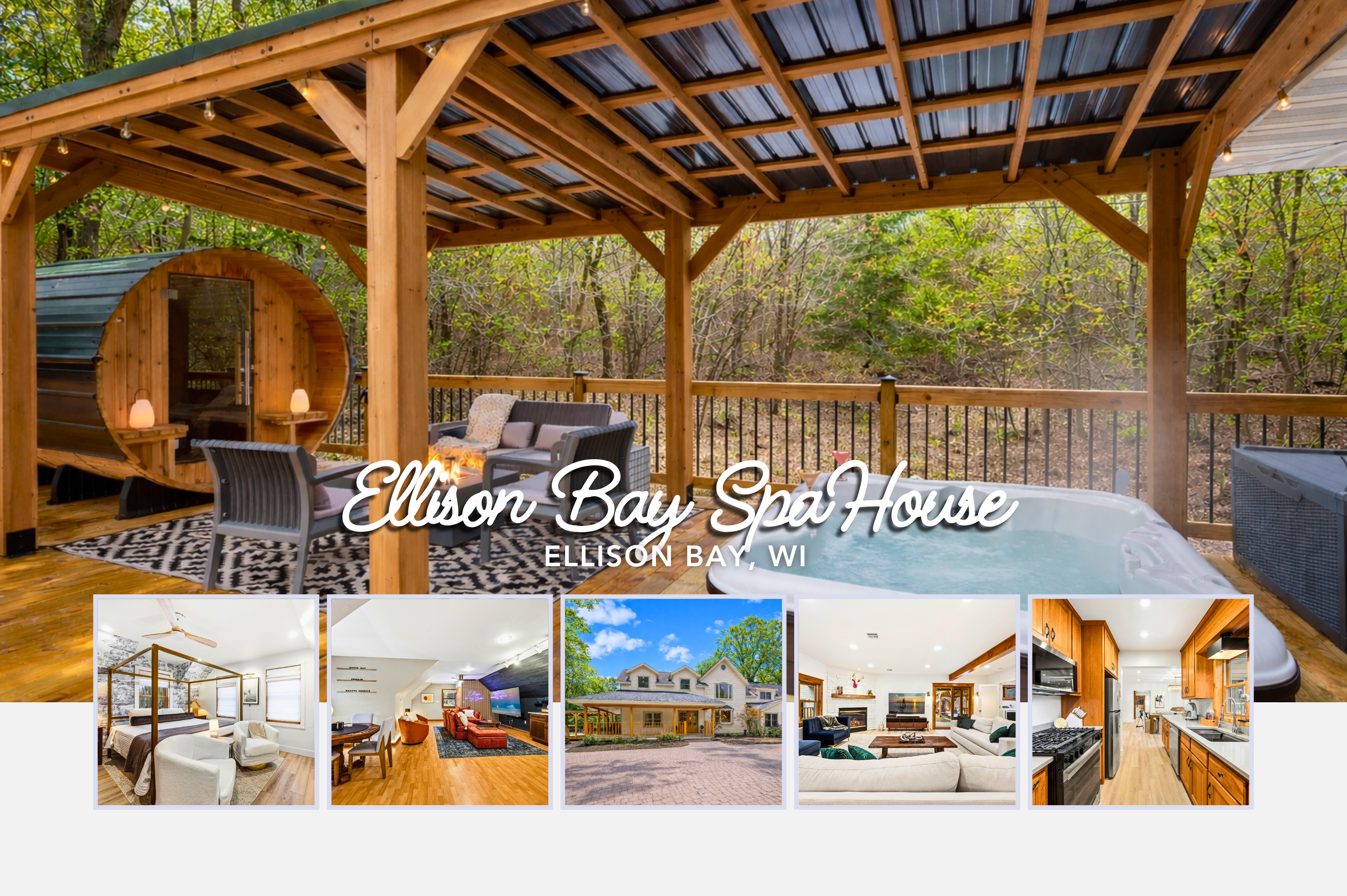 New! Walk To Water, Shops | Hot Tub, Sauna & Games - Door County, WI