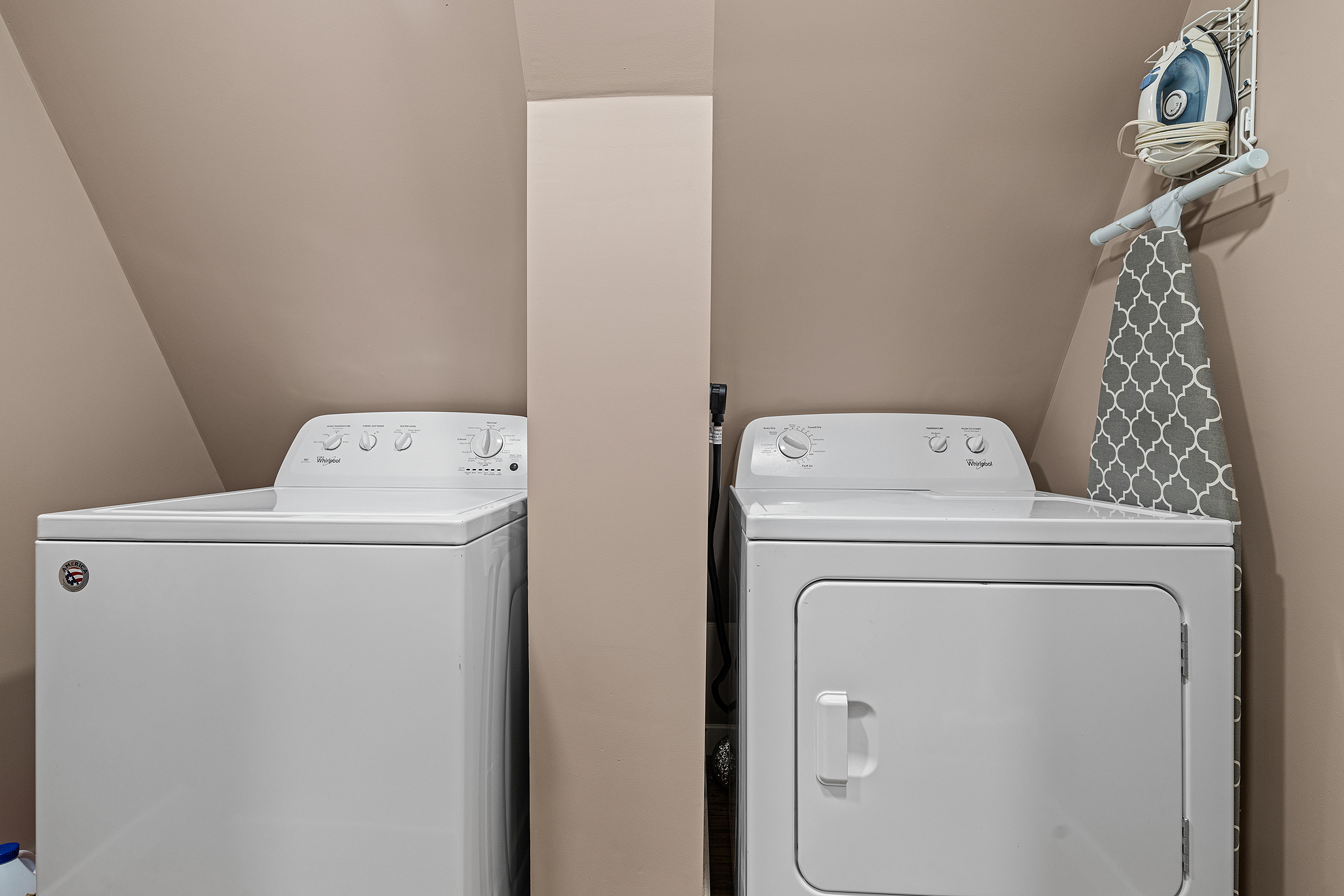 You’ll love the convenience of the washer and dryer.