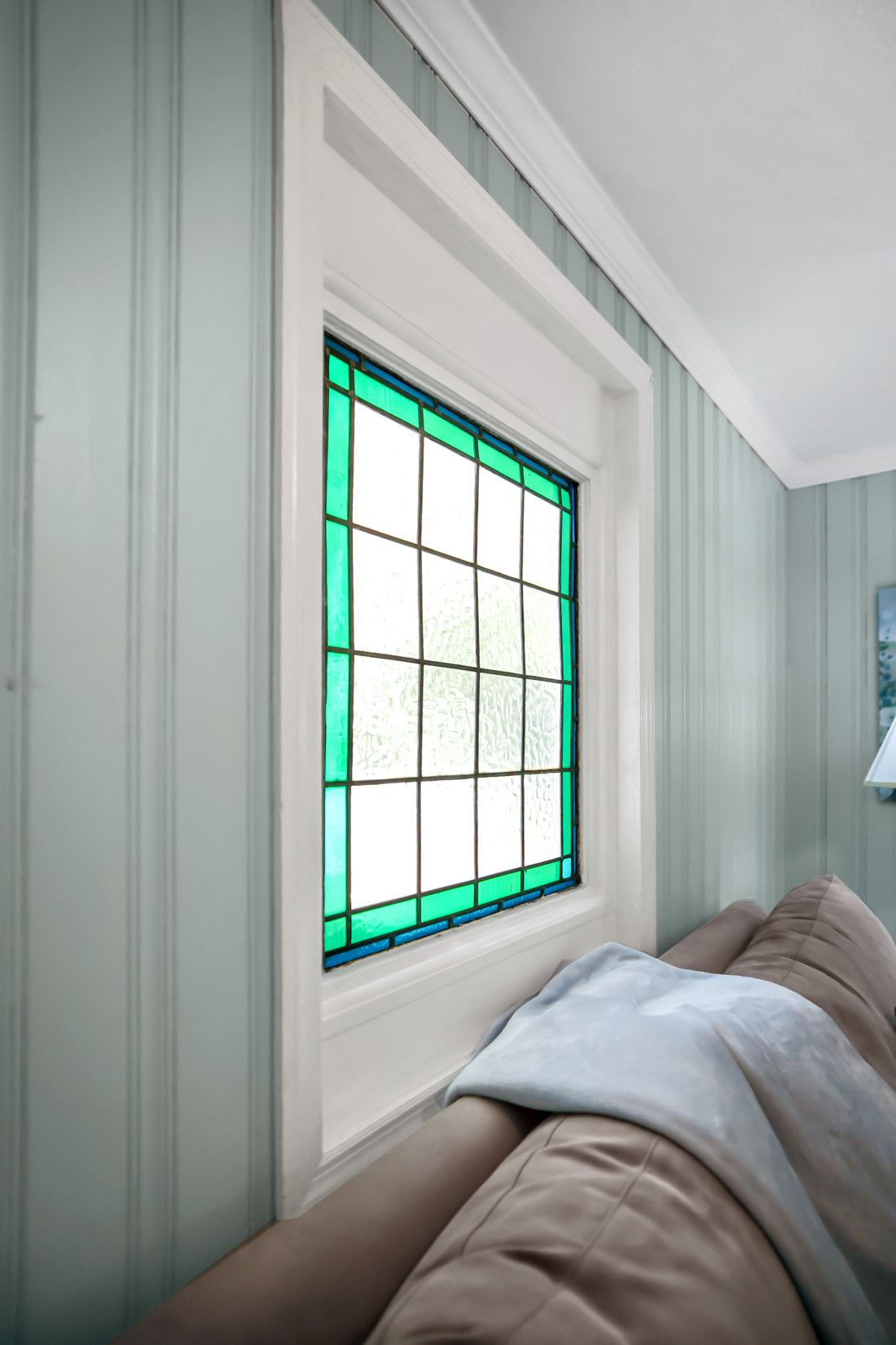 Original stained glass window