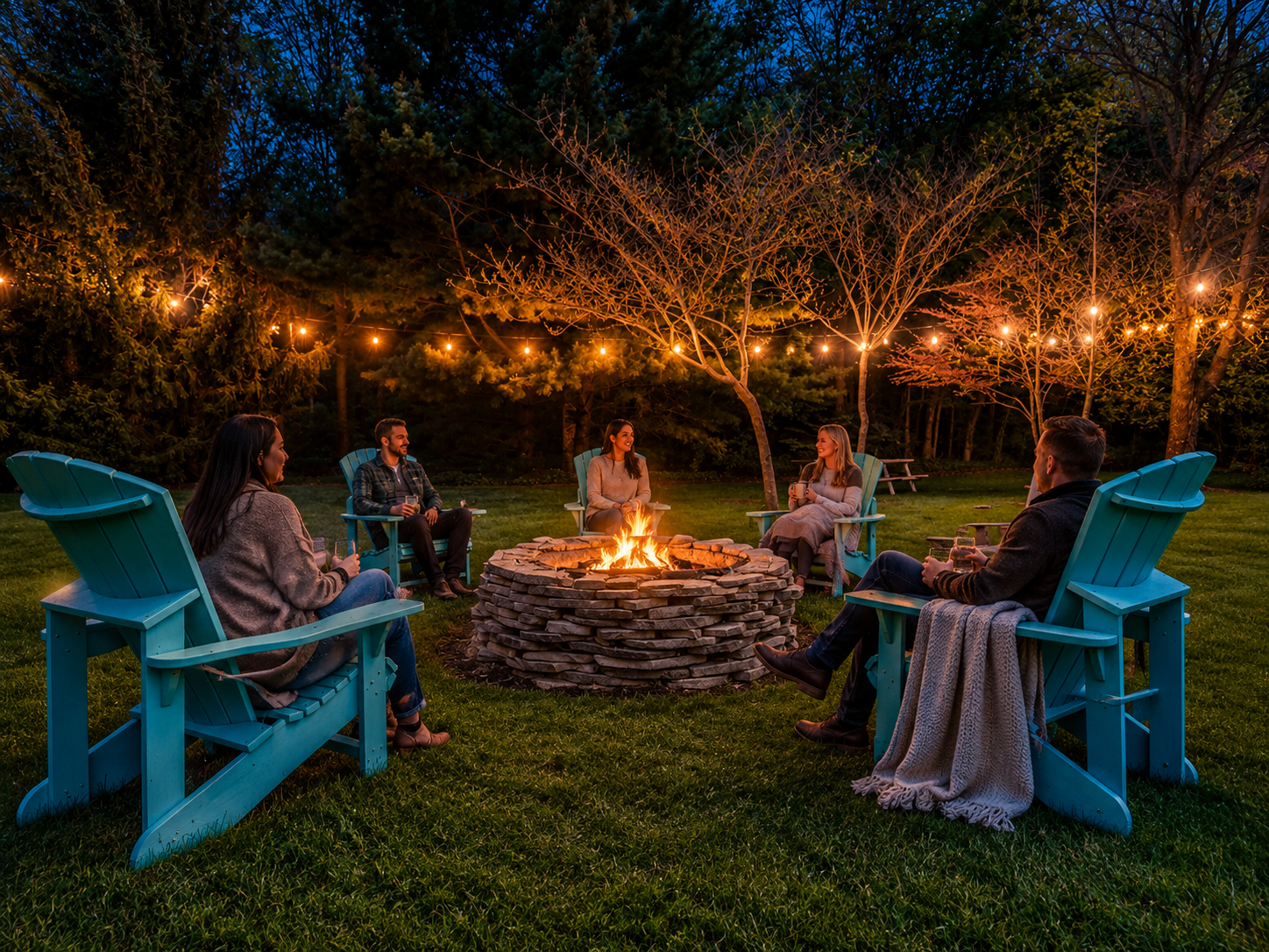 The best time is gathering with friends and loved ones around the fire