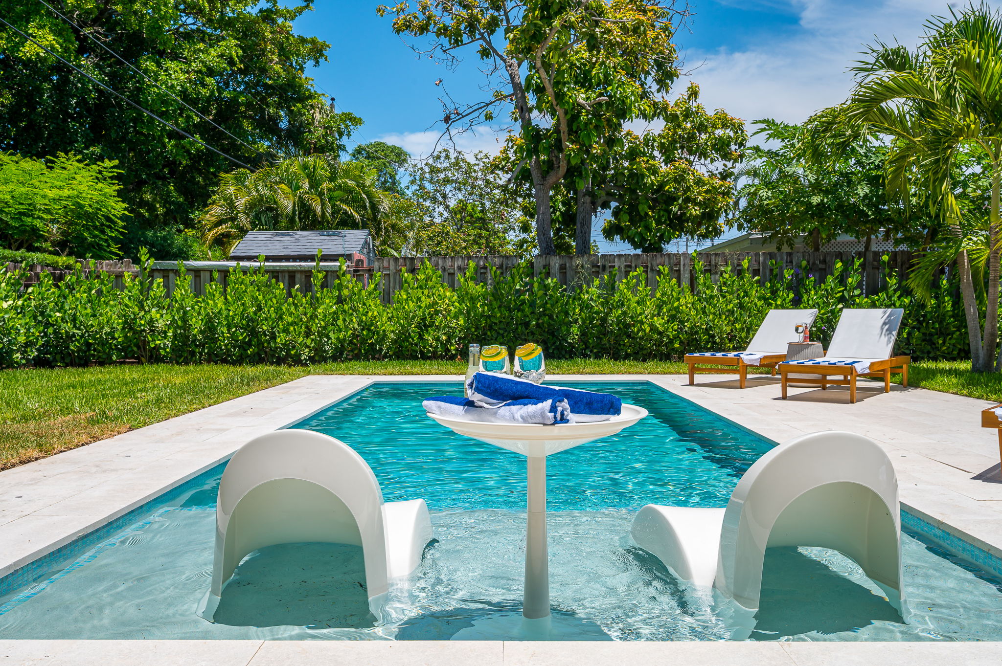 Your private tropical oasis awaits. Lounge poolside, dine al fresco under the palms, and soak up the Palm Beach sun in complete style and seclusion at The Coral Cabana.