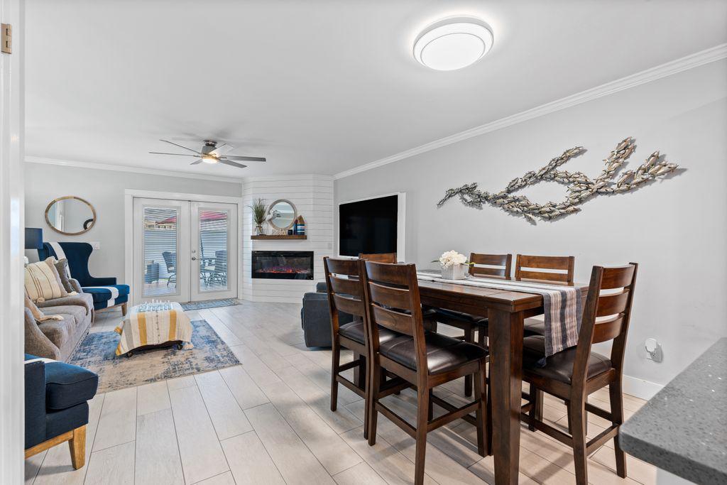 Dining table for six