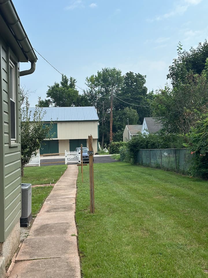 looking toward parking areas