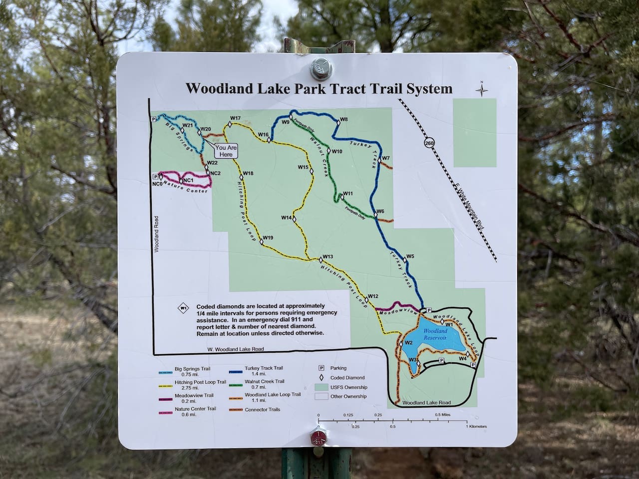 Miles of hiking trails right out the front door.