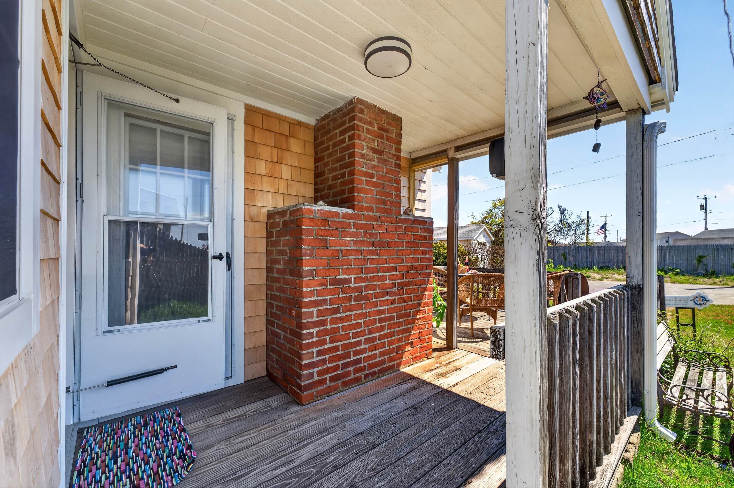 A welcoming front porch perfect for morning coffee and quiet moments.