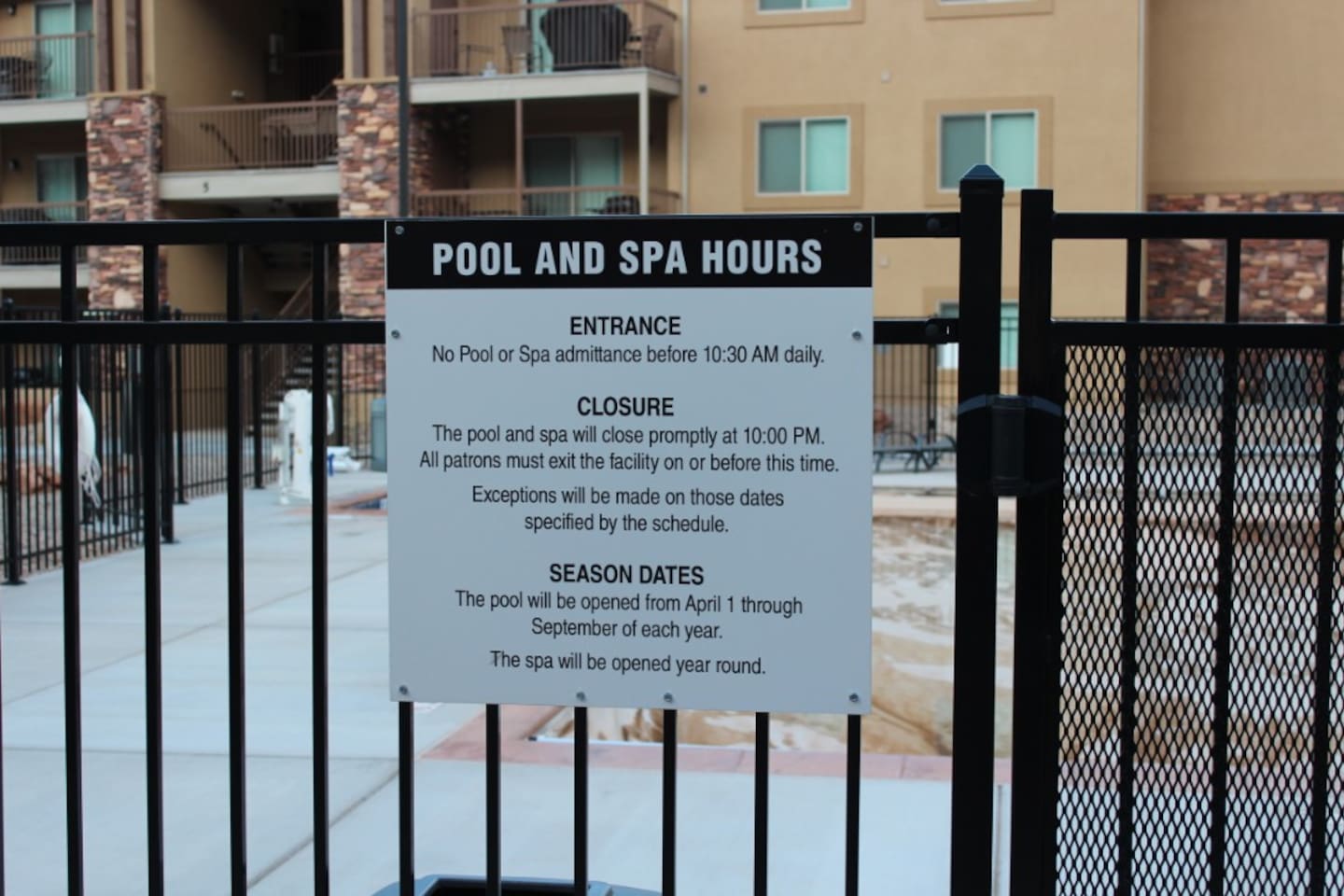 Communal Pool Rules