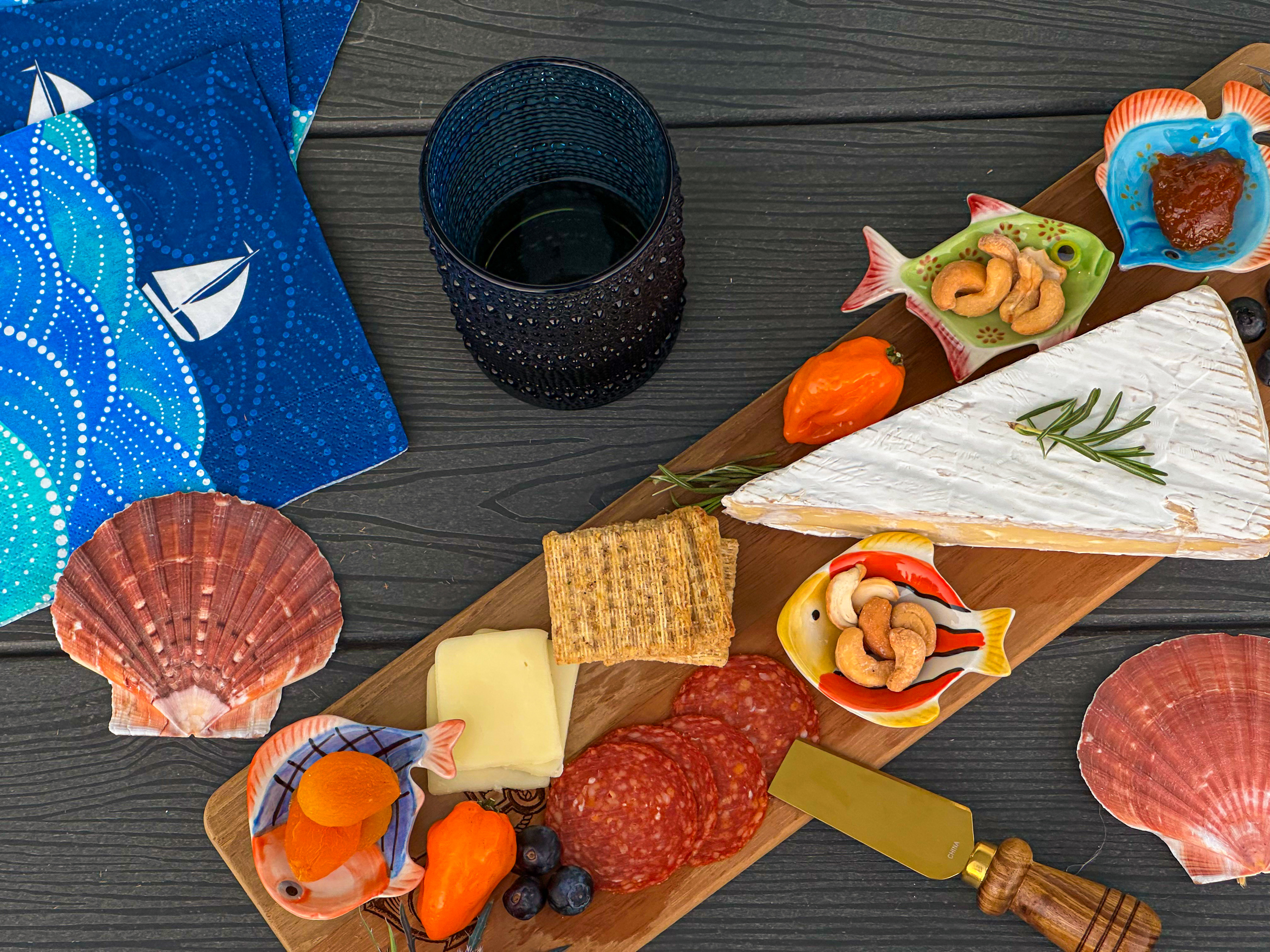 Just grab your favorite snacks and cold drinks and watch the boats pass by.