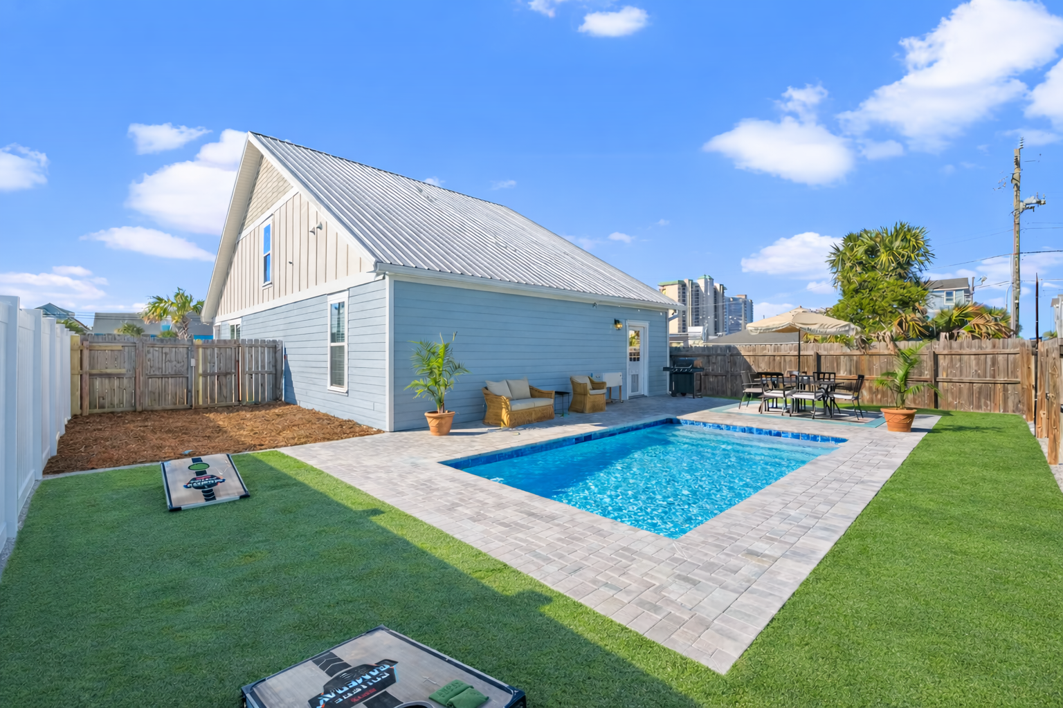 Area for yard games